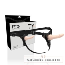 Fetish Submissive Uprząż silikonowa z elementem anatomicznym 16cm czarna FETISH SUBMISSIVE