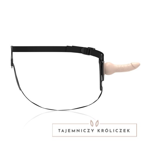 Fetish Submissive Uprząż silikonowa z elementem anatomicznym 16cm czarna FETISH SUBMISSIVE