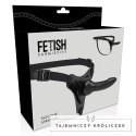 Fetish Submissive Uprząż z silikonowym aplikatorem 16 cm czarna FETISH SUBMISSIVE