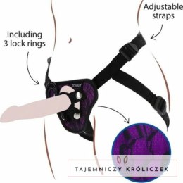 Get Real Harness Violet - Koronkowa uprząż z regulacją i 3 pierścieniami GET REAL