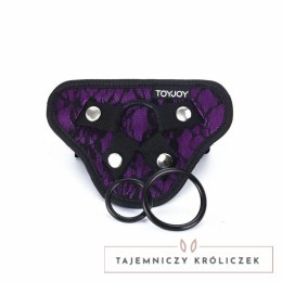 Get Real Harness Violet - Koronkowa uprząż z regulacją i 3 pierścieniami GET REAL