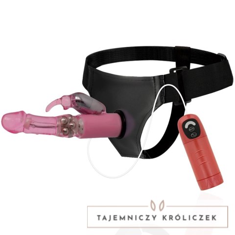 Harness Attraction Daniel - Uprząż z funkcją obrotu i wibracji 18 cm czarna HARNESS ATTRACTION