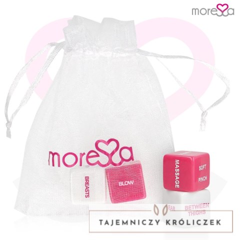 Moressa English Dice Game - Zestaw Akcji i Lokalizacji, z Etui, 2 cm MORESSA