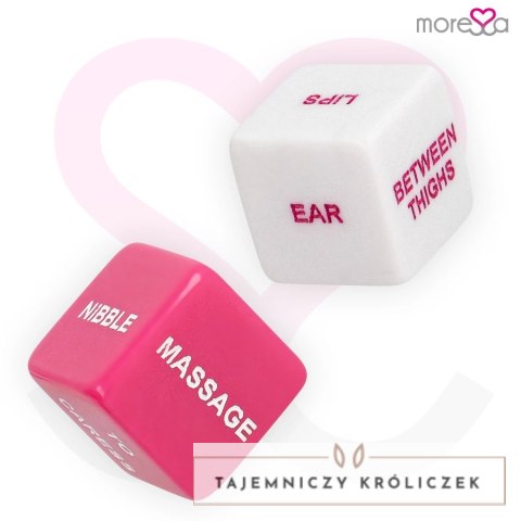 Moressa English Dice Game - Zestaw Akcji i Lokalizacji, z Etui, 2 cm MORESSA