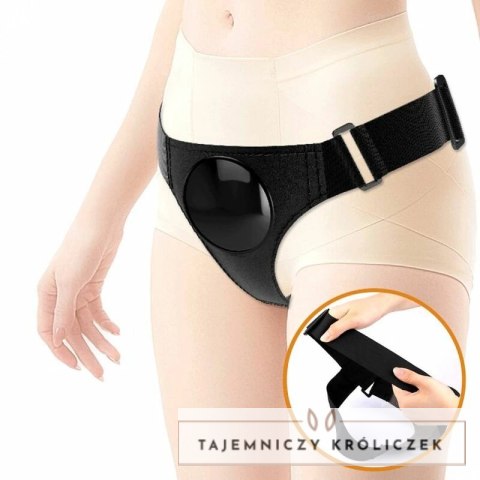 Pretty Love Micheal 20 cm - uniwersalny system paskow z czarnym elementem anatomicznym PRETTY LOVE