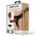 Pretty Love Micheal 20 cm - uniwersalny system paskow z czarnym elementem anatomicznym PRETTY LOVE