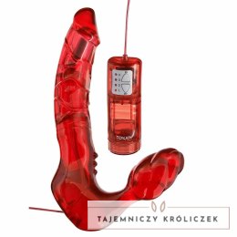 ToyJoy Double Silicone Strapless Vibrator 4 Tryby Wibracji Fioletowy TOYJOY