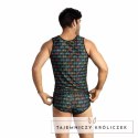 ANAIS MEN Benito Top S czarny - bezrękawnik, elastyczny materiał ANAIS MEN