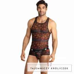ANAIS MEN CHILL TOP XL czarny bezrękawnik z nadrukiem palm ANAIS MEN