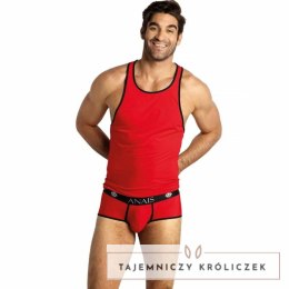ANAIS MEN SOUL Top S czerwony, miękka mikrofibra, czarne wykończenie ANAIS MEN