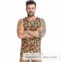 Anais Men Banana Top S - męska koszulka z nadrukiem bananow, lycra ANAIS MEN