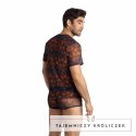 Anais Men Chill T-shirt M Czarny Tiul Kolorowy Nadruk Palmy ANAIS MEN