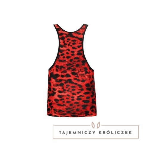 Anais Men Savage Top M czerwony bezrękawnik animal print ANAIS MEN