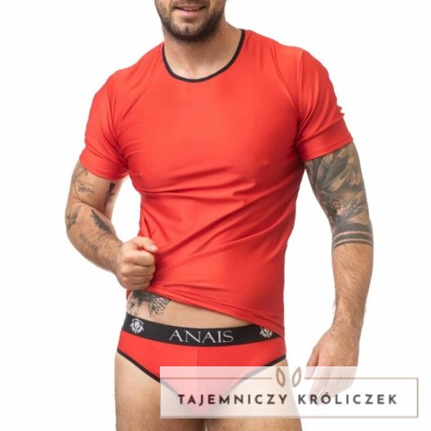 Anais Men T-shirt Soul L czerwona mikrofibra czarny akcent ANAIS MEN