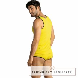 Anais Men Tokio Top L żołty - bezrękawnik, nowoczesny fason ANAIS MEN
