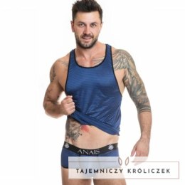 Anais Men Top Naval L czarny-granatowy tiul paski bez rękawow ANAIS MEN