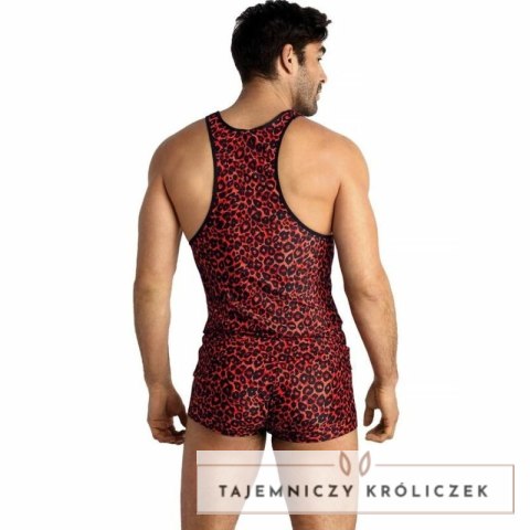 Anais Men Top Tribal XL czerwona mikrofibra bez rękawow ANAIS MEN
