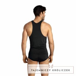 Anais Men Top linowy XL czarny - wygodny bezrękawnik z mikrofibry ANAIS MEN
