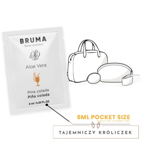 BRUMA Aloe Vera Gel Sliding Pina Colada 6ml - nawilżający żel wodny BRUMA