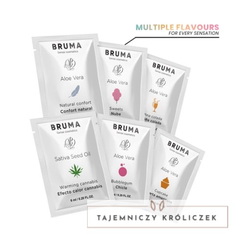 BRUMA Aloe Vera Żel nawilżający o smaku gumy balonowej 6 ml BRUMA