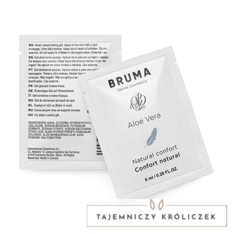 BRUMA Aloe Vera żel nawilżający intymny 6 ml - naturalny komfort BRUMA