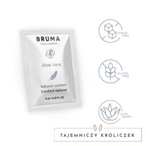 BRUMA Aloe Vera żel nawilżający intymny 6 ml - naturalny komfort BRUMA