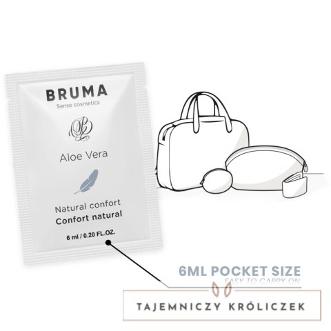 BRUMA Aloe Vera żel nawilżający intymny 6 ml - naturalny komfort BRUMA