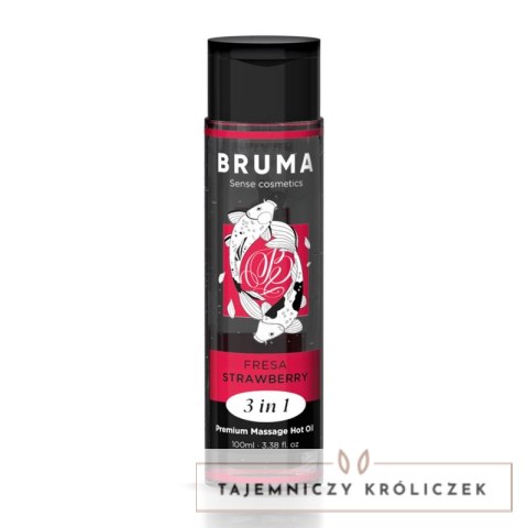 BRUMA Premium Olejek do Masażu 3w1 Truskawka Heat Effect 100ml BRUMA