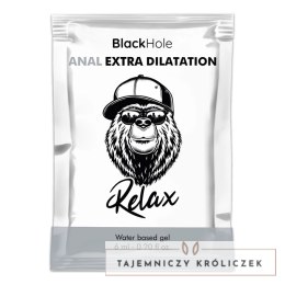 Black Hole Żel Rozluźniający na Bazie Wody 6 ml Bezzapachowy Jednorazowy BLACK HOLE