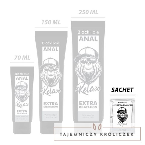 Black Hole Żel Rozluźniający na Bazie Wody 6 ml Bezzapachowy Jednorazowy BLACK HOLE