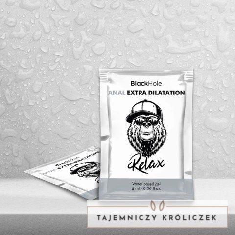 Black Hole Żel Rozluźniający na Bazie Wody 6 ml Bezzapachowy Jednorazowy BLACK HOLE