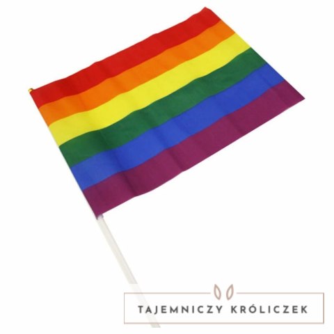 Diablo Picante Flaga PRIDE proporczyk tęczowy 43x31 cm duży PRIDE
