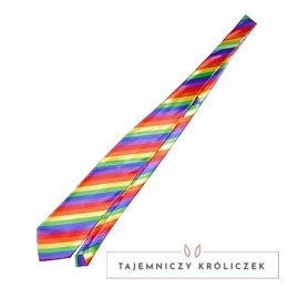 Diablo Picante Krawat Pride z Flagą LGBT - Kolorowy Akcent Imprezowy PRIDE