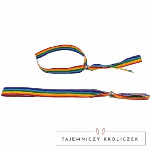 Diablo Picante PRIDE bransoletka srebrna kulki z flagą LGBT PRIDE