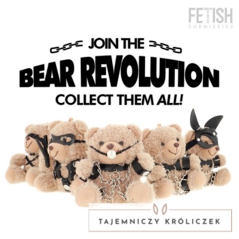 Fetish Submissive Fozzie Teddy Bear Model 3 - Pluszowa Zawieszka Kolekcjonerska FETISH SUBMISSIVE