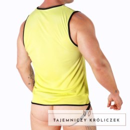 Macho T-shirt męski żołty L/XL sportowy, oddychający materiał MACHO UNDERWEAR