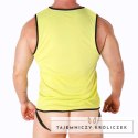 Macho T-shirt męski żołty L/XL sportowy, oddychający materiał MACHO UNDERWEAR