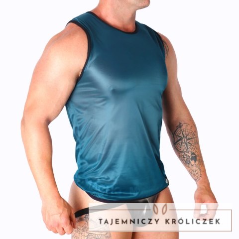 Macho T-shirt sportowy L/XL zielony - oddychający, elastyczny MACHO UNDERWEAR