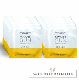 Mixgliss Monoi silikonowy żel intymny 12x4ml saszetki zapachowe MIXGLISS