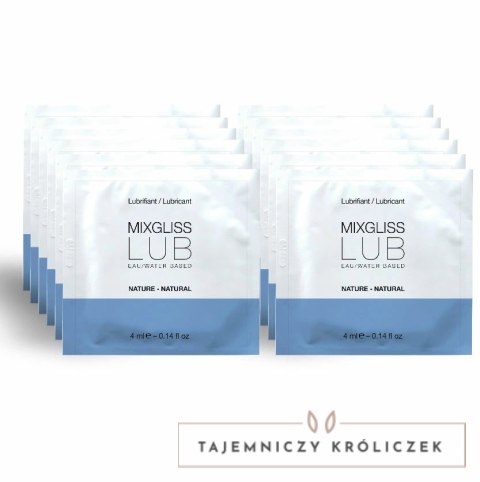 Mixgliss Natural Lubrykant Wodny Jednorazowa Dawka 4 ml Bezzapachowy MIXGLISS