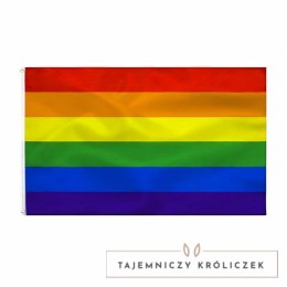 PRIDE Flaga tęczowa 90x150 cm - wyraz wsparcia i rożnorodności PRIDE