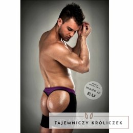 Passion Bokserki 009 Lilac/Black S/M - Komfortowy fason, nowoczesny design Passion