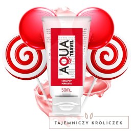 AQUA TRAVEL Lubrykant wodny Lollipop 50ml - kompaktowy smakowy AQUA TRAVEL