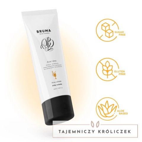 BRUMA Aloe Vera Glide Żel nawilżający Pina Colada 100ml wodny BRUMA