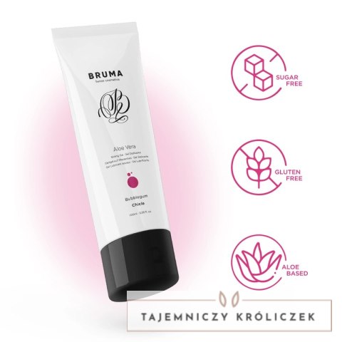 BRUMA Aloe Vera Żel nawilżający 100ml smak guma balonowa BRUMA