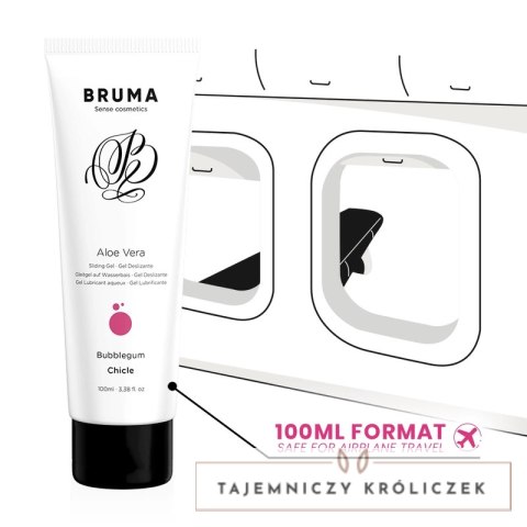 BRUMA Aloe Vera Żel nawilżający 100ml smak guma balonowa BRUMA