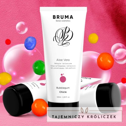 BRUMA Aloe Vera Żel nawilżający 100ml smak guma balonowa BRUMA
