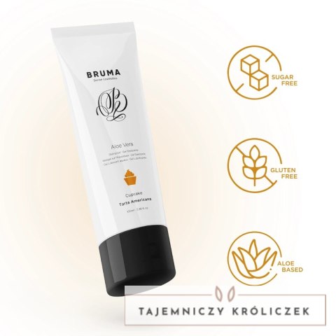 BRUMA Aloe Vera Żel nawilżający o smaku cupcake 100ml wodny BRUMA
