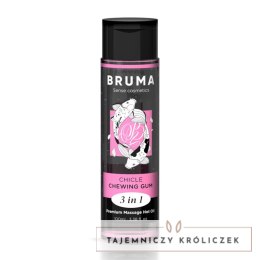 BRUMA Premium Olejek Masażowy 3w1 Guma do Żucia, efekt ciepła, 100ml BRUMA