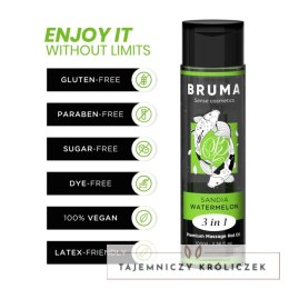 BRUMA Premium Olejek do Masażu 3w1 Arbuz Efekt Ciepła 100ml BRUMA